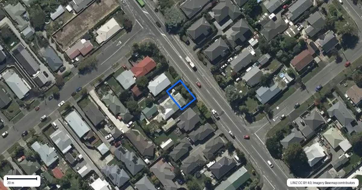 Property context map for 1/355 Barrington Street, Spreydon, Christchurch