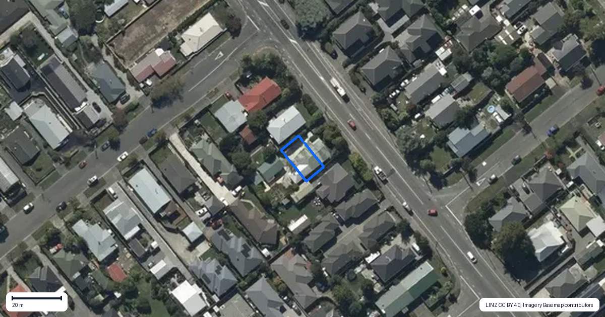 Property context map for 2/355 Barrington Street, Spreydon, Christchurch