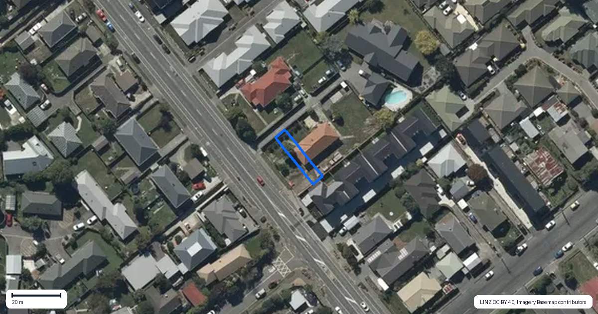 Property context map for 2/200 Lyttelton Street, Spreydon, Christchurch