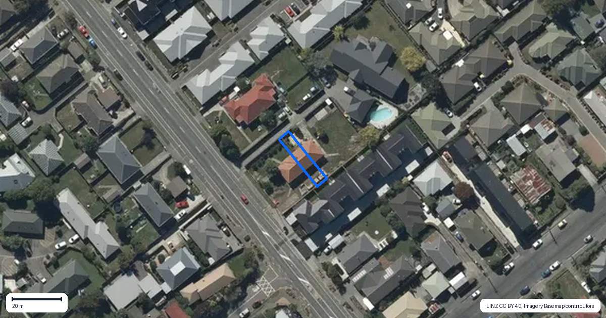 Property context map for 4/200 Lyttelton Street, Spreydon, Christchurch
