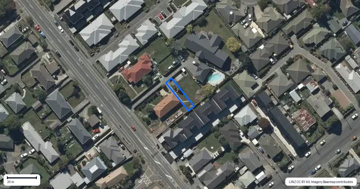 Property context map for 6/200 Lyttelton Street, Spreydon, Christchurch