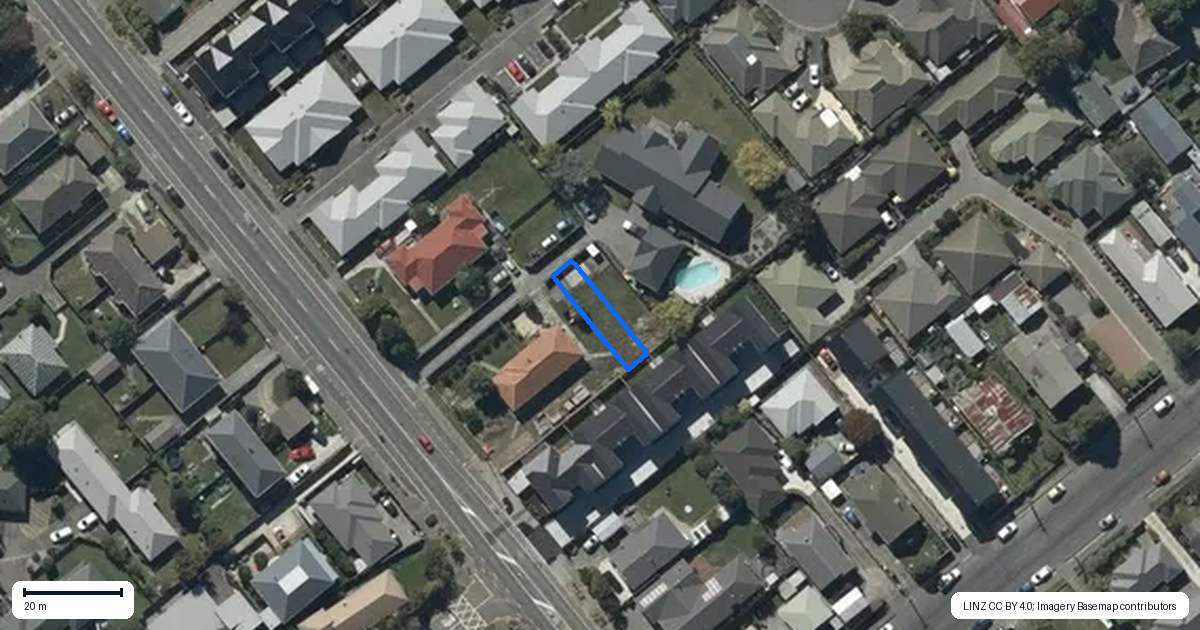 Property context map for 7/200 Lyttelton Street, Spreydon, Christchurch