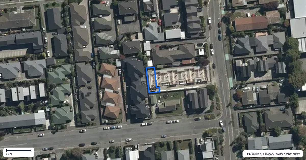 Property context map for 7/25 Picton Avenue, Riccarton, Christchurch