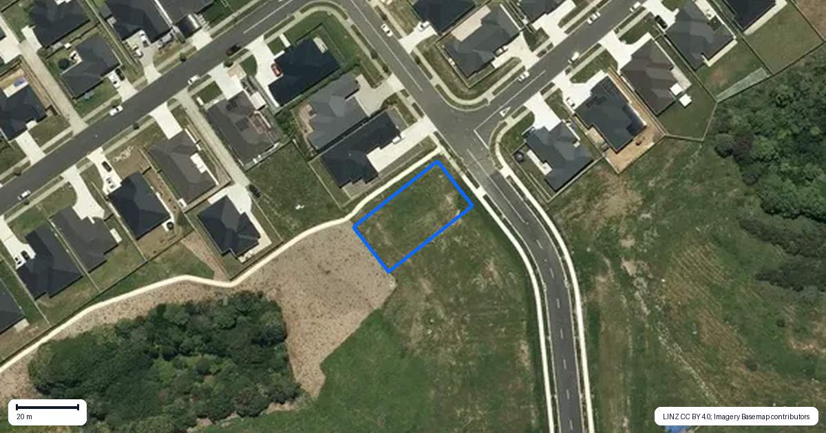 Property context map for 154 Hitchen Road, Pokeno
