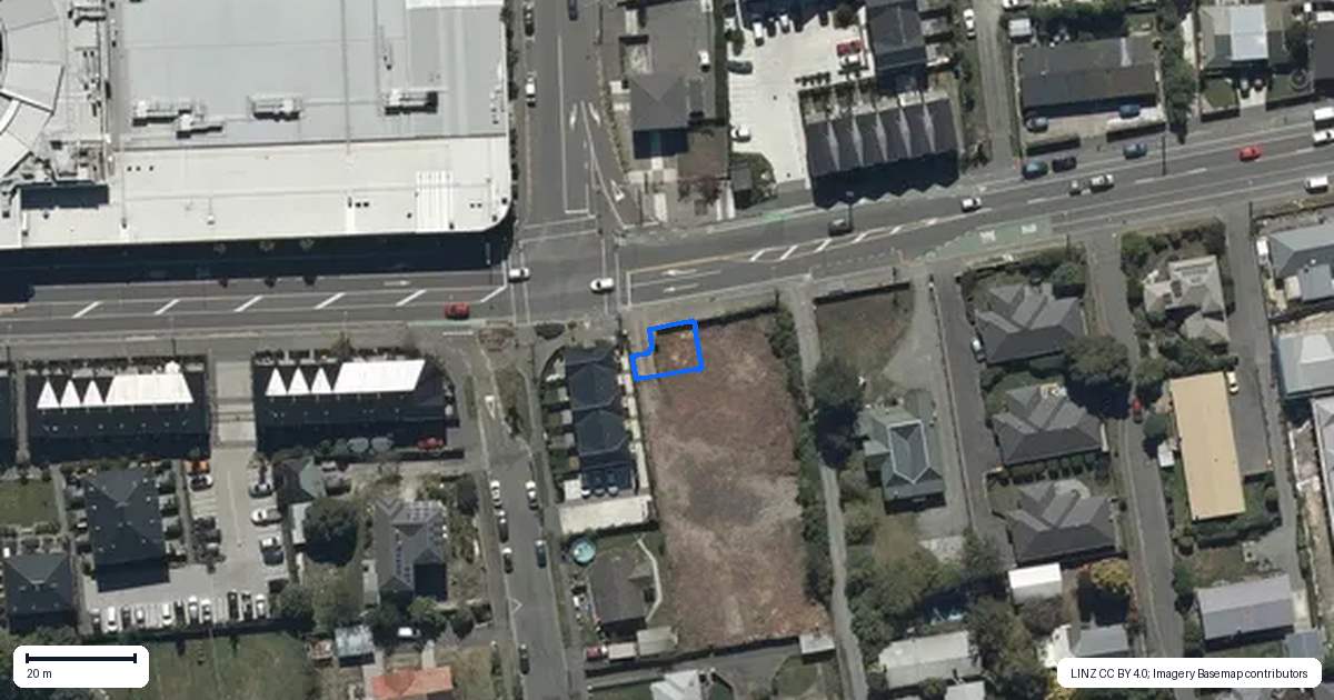 Property context map for 1/24 New Brighton Road, Shirley, Christchurch