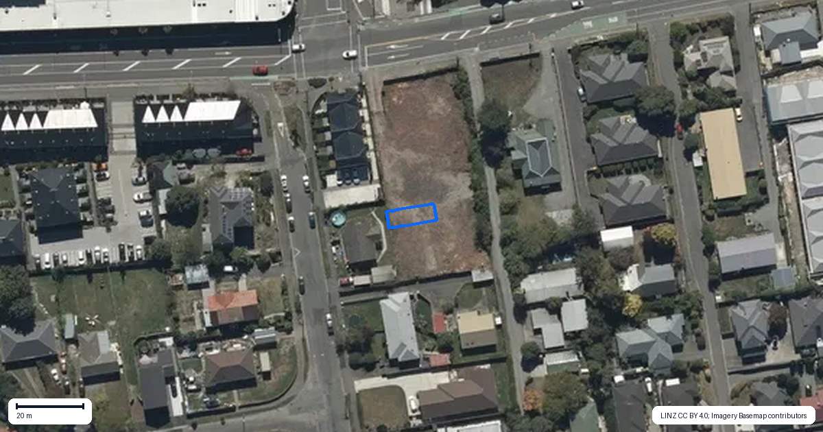 Property context map for 4/24 New Brighton Road, Shirley, Christchurch