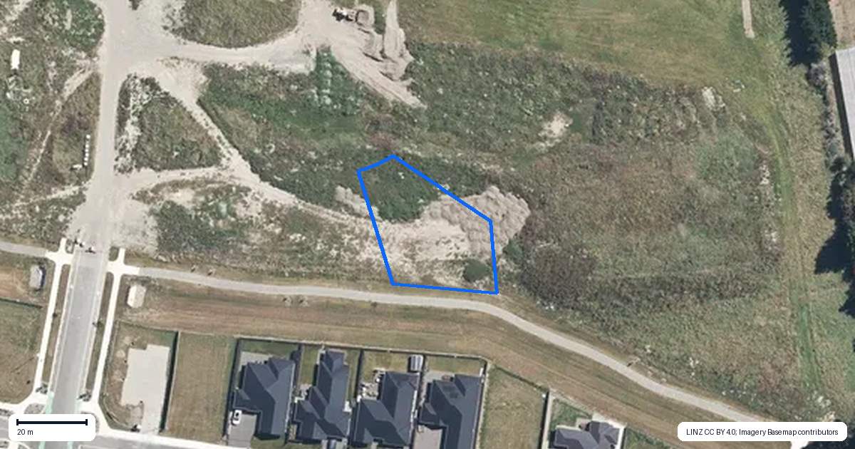 Property context map for 10 Frederick Busch Crescent, Rangiora