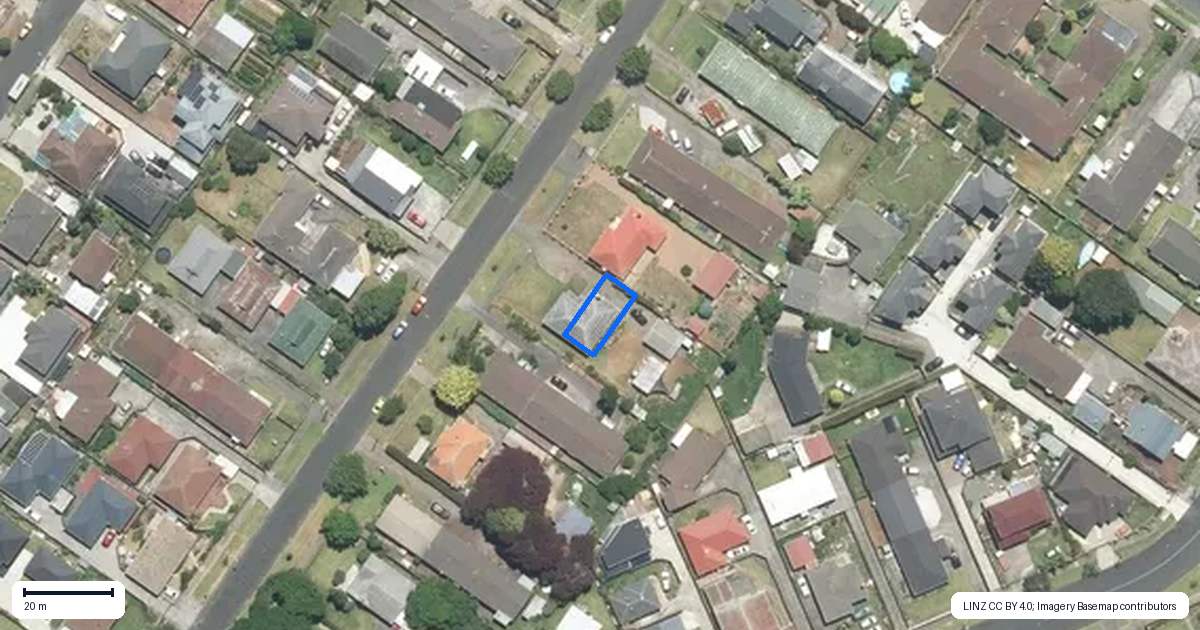 Property context map for 21C King Street, Papatoetoe, Auckland