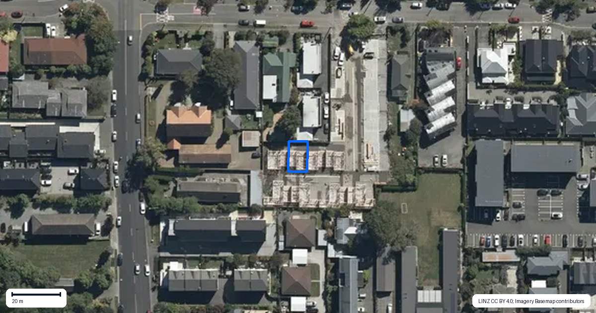 Property context map for 5/130 Holly Road, St Albans, Christchurch