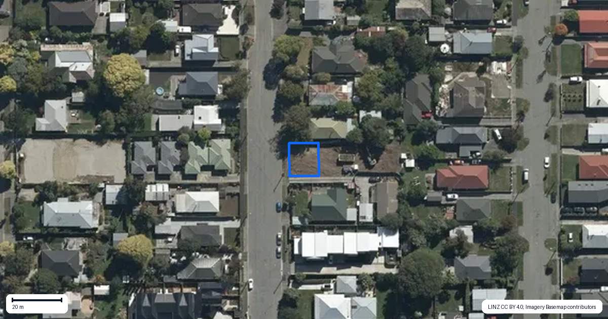 Property context map for 1/44 Cleveland Street, Edgeware, Christchurch