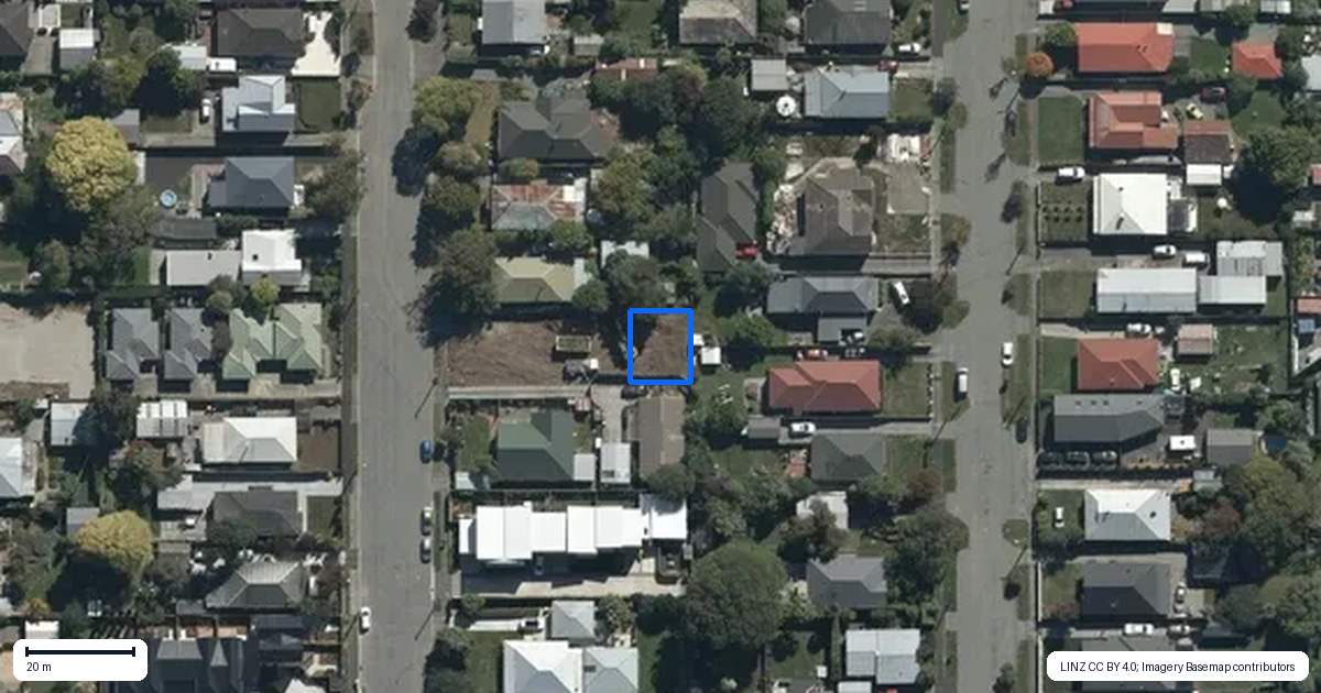 Property context map for 4/44 Cleveland Street, Edgeware, Christchurch