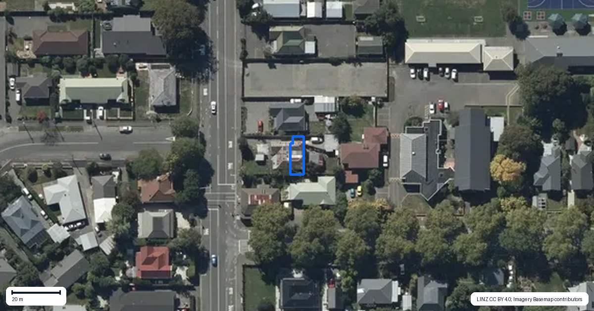 Property context map for 2/96 Colombo Street, Sydenham, Christchurch