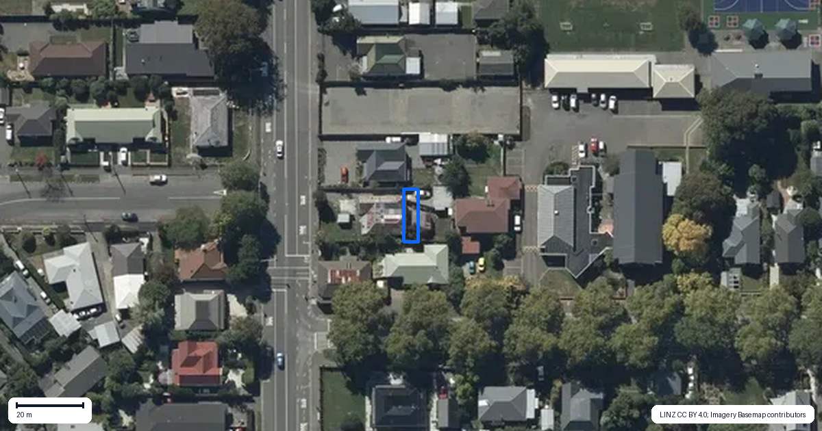 Property context map for 3/96 Colombo Street, Sydenham, Christchurch