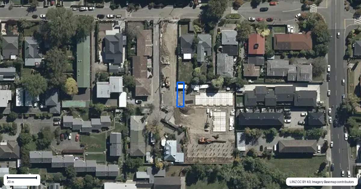 Property context map for 3/90 Holly Road, St Albans, Christchurch