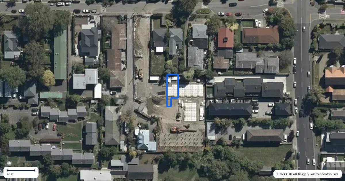 Property context map for 5/90 Holly Road, St Albans, Christchurch