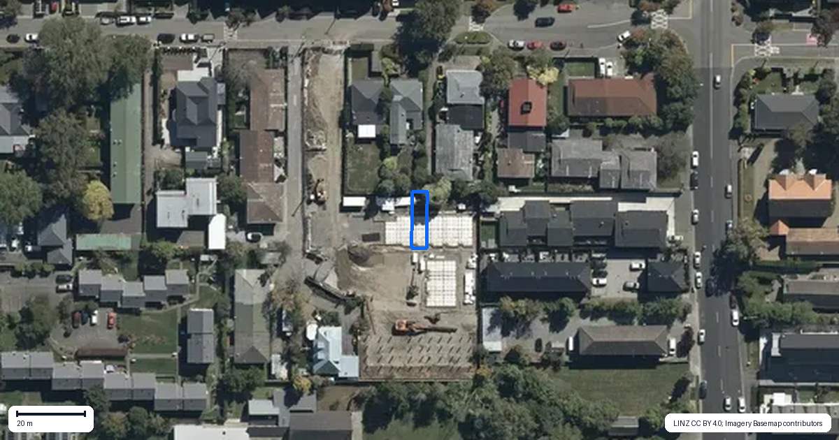 Property context map for 6/90 Holly Road, St Albans, Christchurch