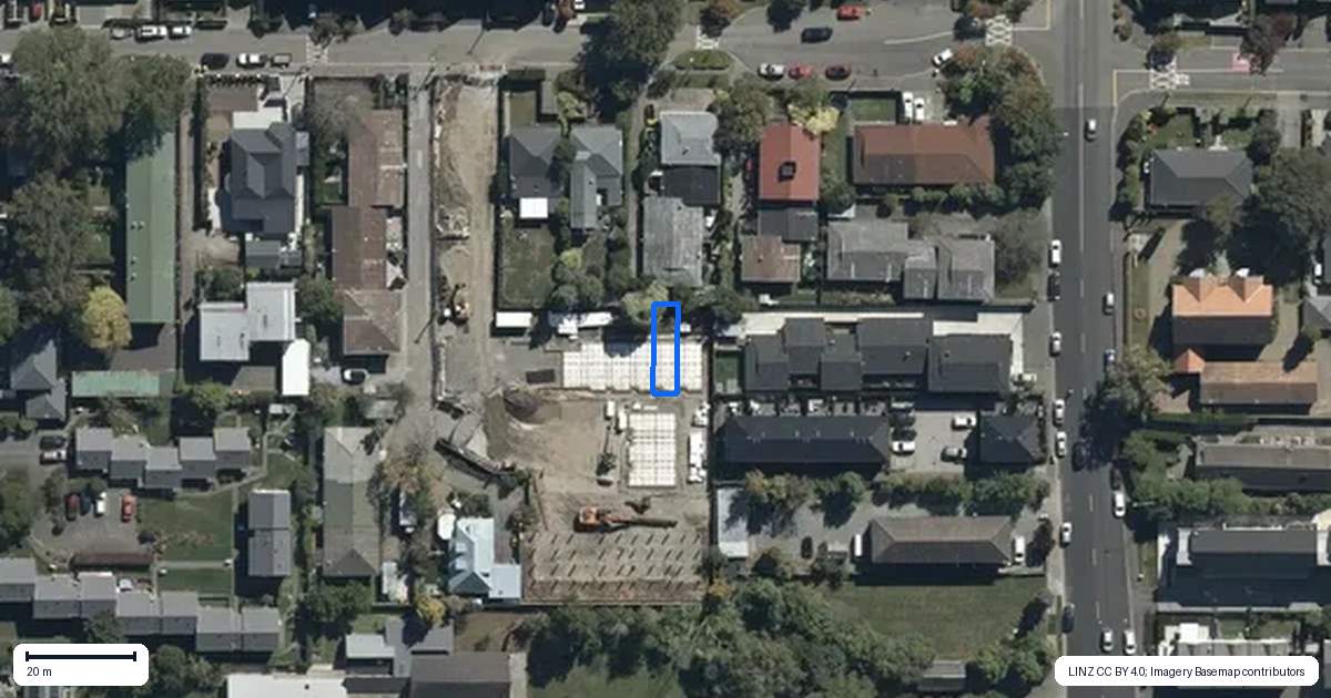 Property context map for 8/90 Holly Road, St Albans, Christchurch