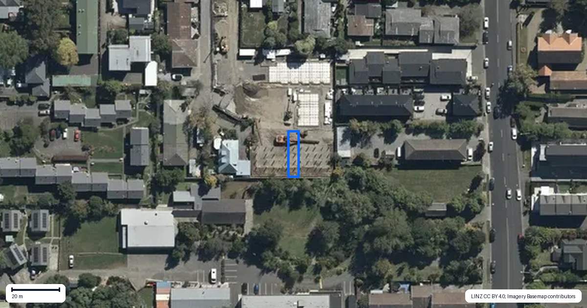 Property context map for 4/86 Holly Road, St Albans, Christchurch