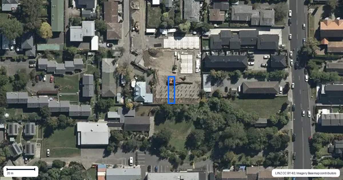 Property context map for 3/86 Holly Road, St Albans, Christchurch
