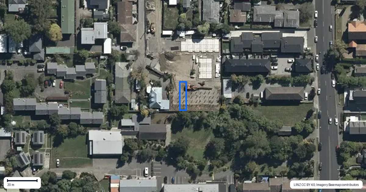 Property context map for 2/86 Holly Road, St Albans, Christchurch