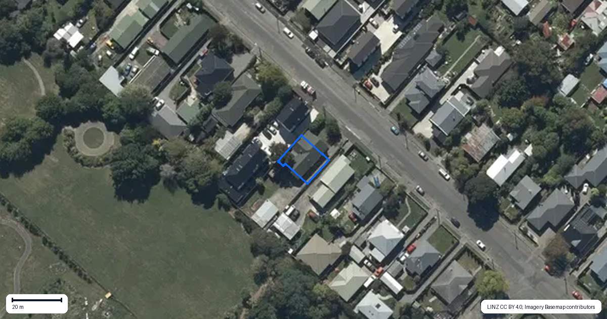 Property context map for 2/36 Wyon Street, Linwood, Christchurch
