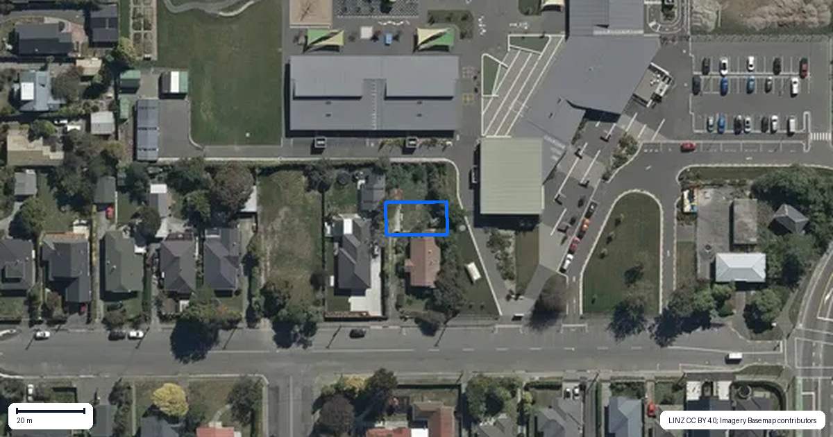 Property context map for 3/45 Averill Street, Richmond, Christchurch
