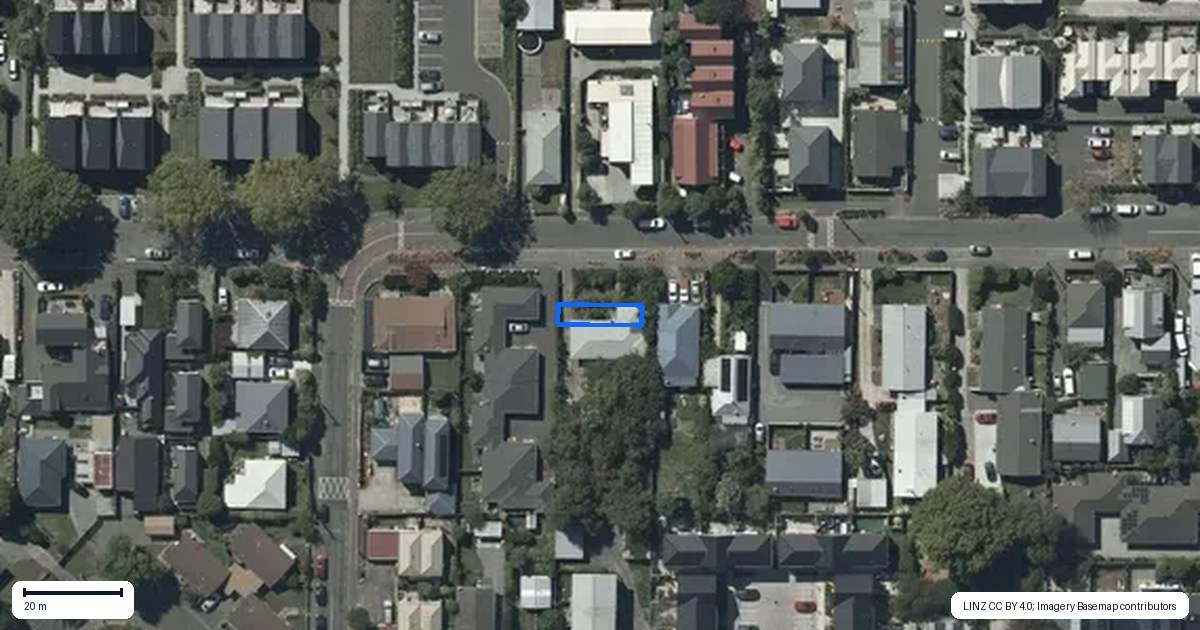 Property context map for 2/120 Hastings Street East, Sydenham, Christchurch