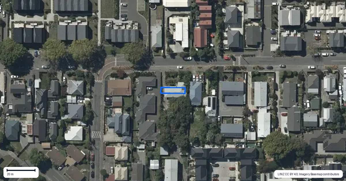 Property context map for 3/120 Hastings Street East, Sydenham, Christchurch