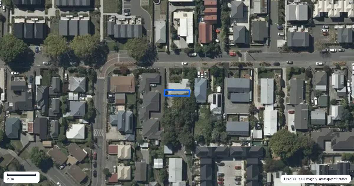 Property context map for 4/120 Hastings Street East, Sydenham, Christchurch