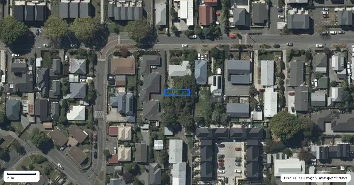 Property context map for 7/120 Hastings Street East, Sydenham, Christchurch