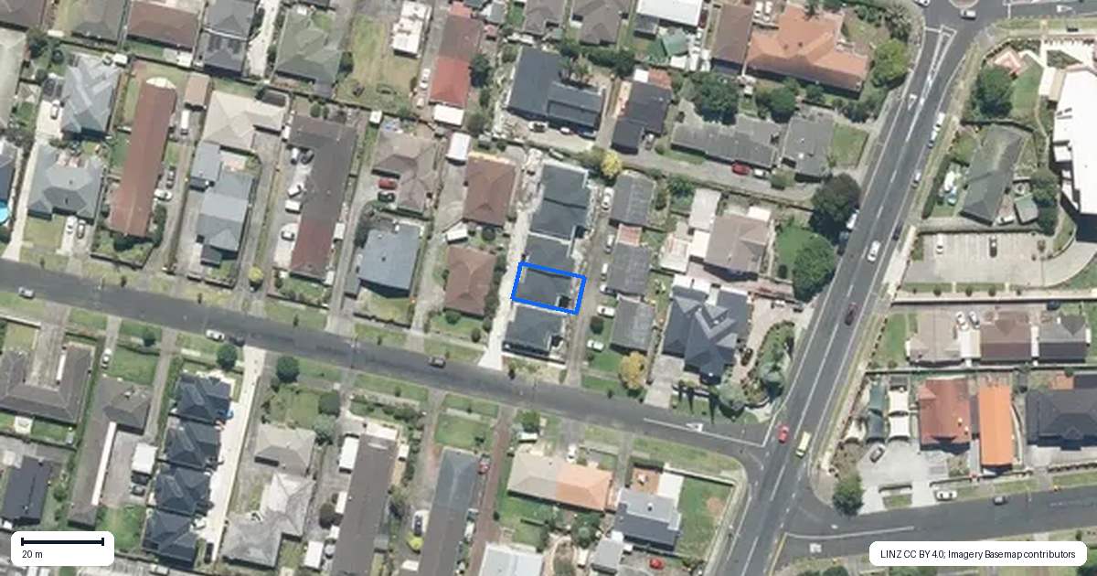 Property context map for 16B Paton Avenue, Papatoetoe, Auckland