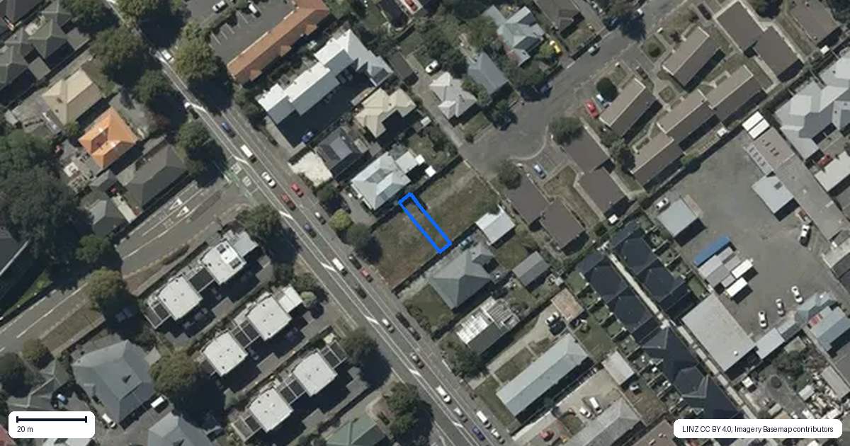 Property context map for 5/20 Whiteleigh Avenue, Addington, Christchurch