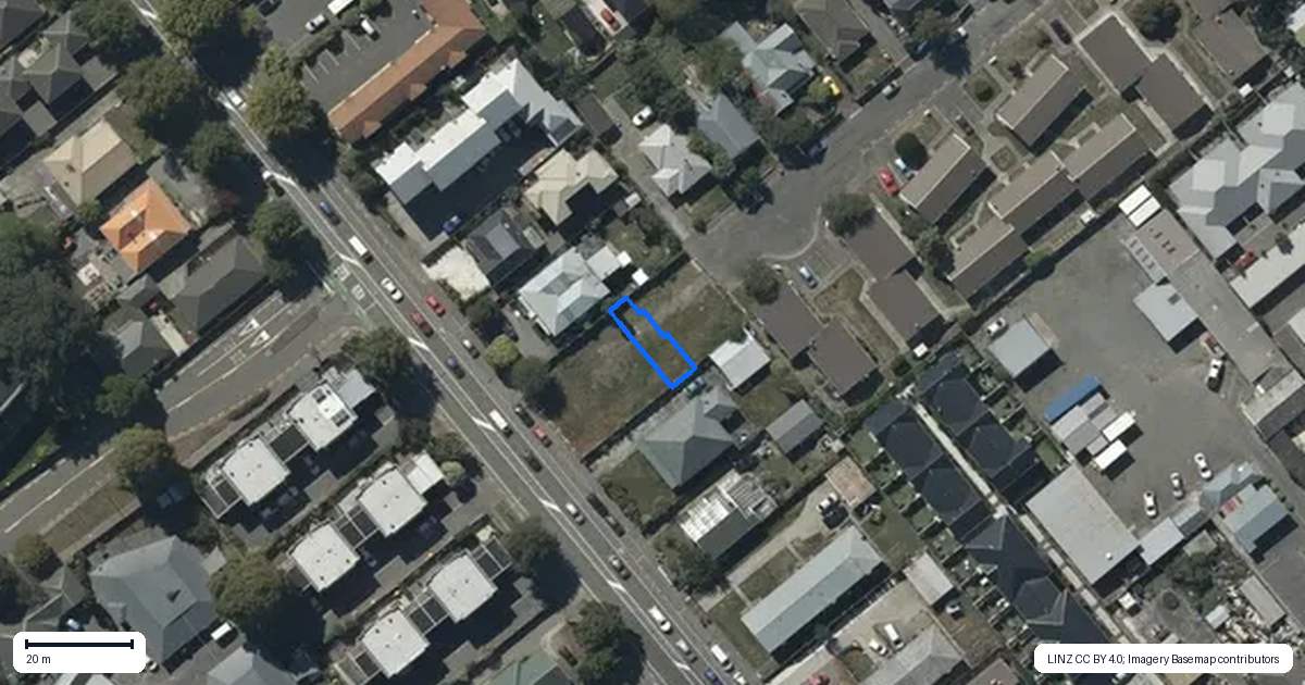 Property context map for 6/20 Whiteleigh Avenue, Addington, Christchurch