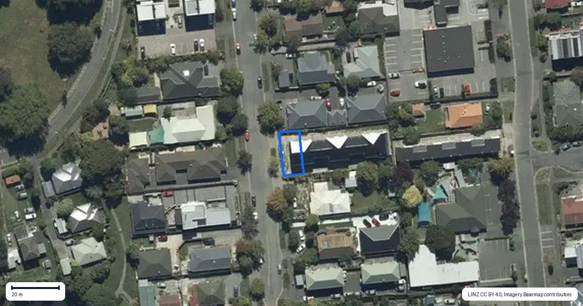Property context map for 1/106 Rattray Street, Riccarton, Christchurch