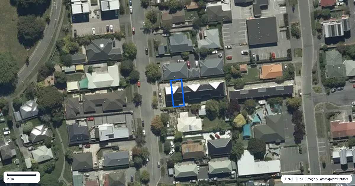 Property context map for 2/106 Rattray Street, Riccarton, Christchurch
