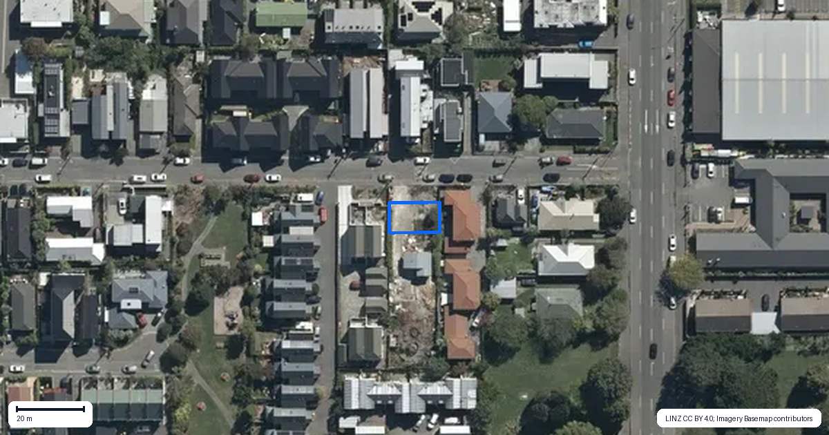 Property context map for 1/32 Melrose Street, Christchurch Central, Christchurch