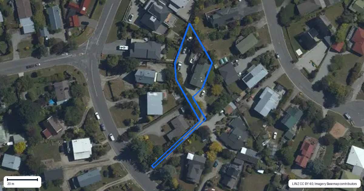 Property context map for 40 Hunter Crescent, Wanaka