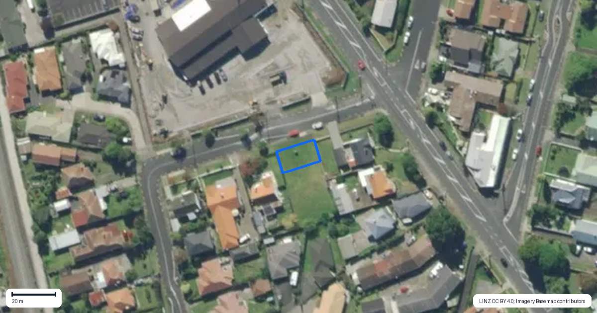 Property context map for 1A Simons Street, Kensington, Whangarei