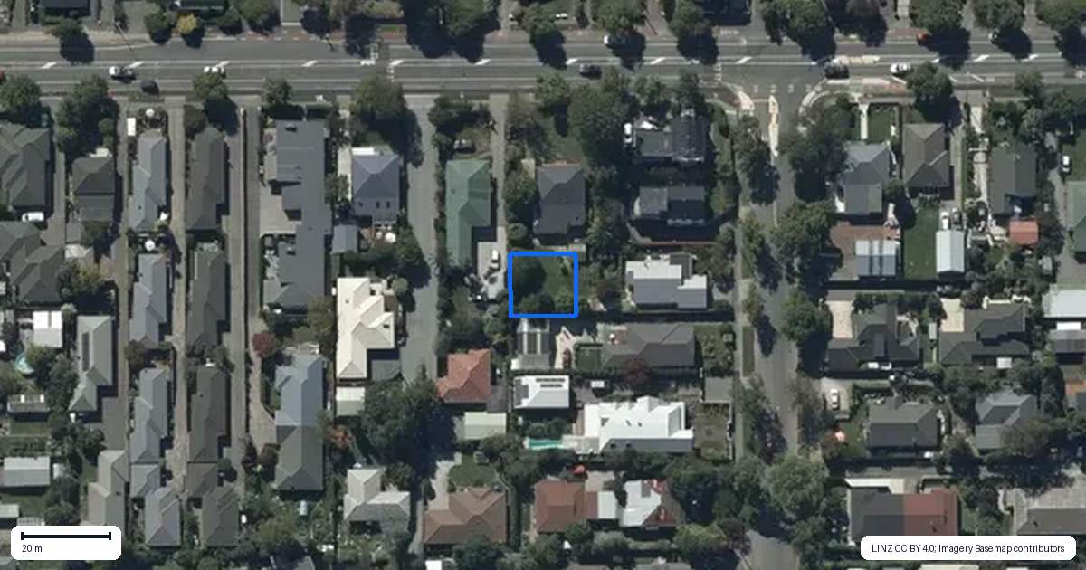 Property context map for 5/92 Tennyson Street, Sydenham, Christchurch