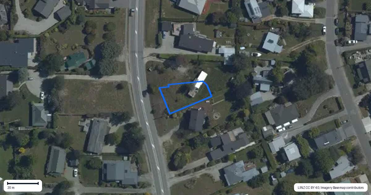 Property context map for 93 Beacon Point Road, Wanaka