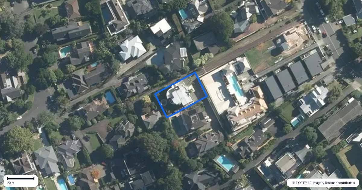 Property context map for 34A Upland Road, Remuera, Auckland
