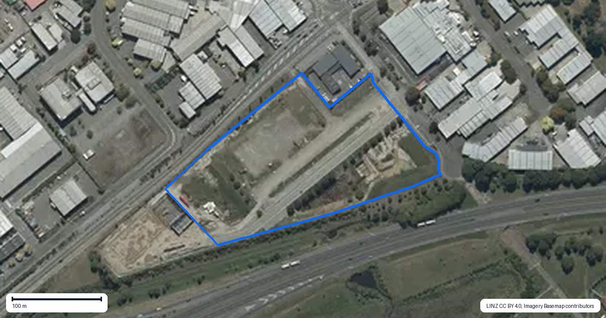 Property context map for 205 Annex Road, Middleton, Christchurch
