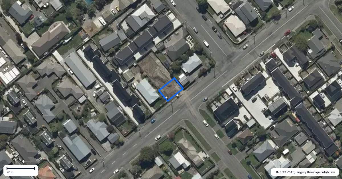Property context map for 1/117 Edinburgh Street, Spreydon, Christchurch