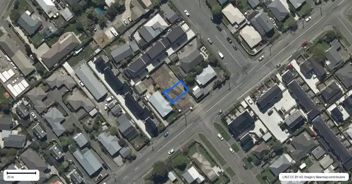 Property context map for 2/117 Edinburgh Street, Spreydon, Christchurch