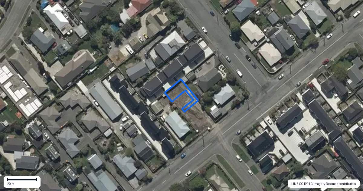 Property context map for 4/117 Edinburgh Street, Spreydon, Christchurch