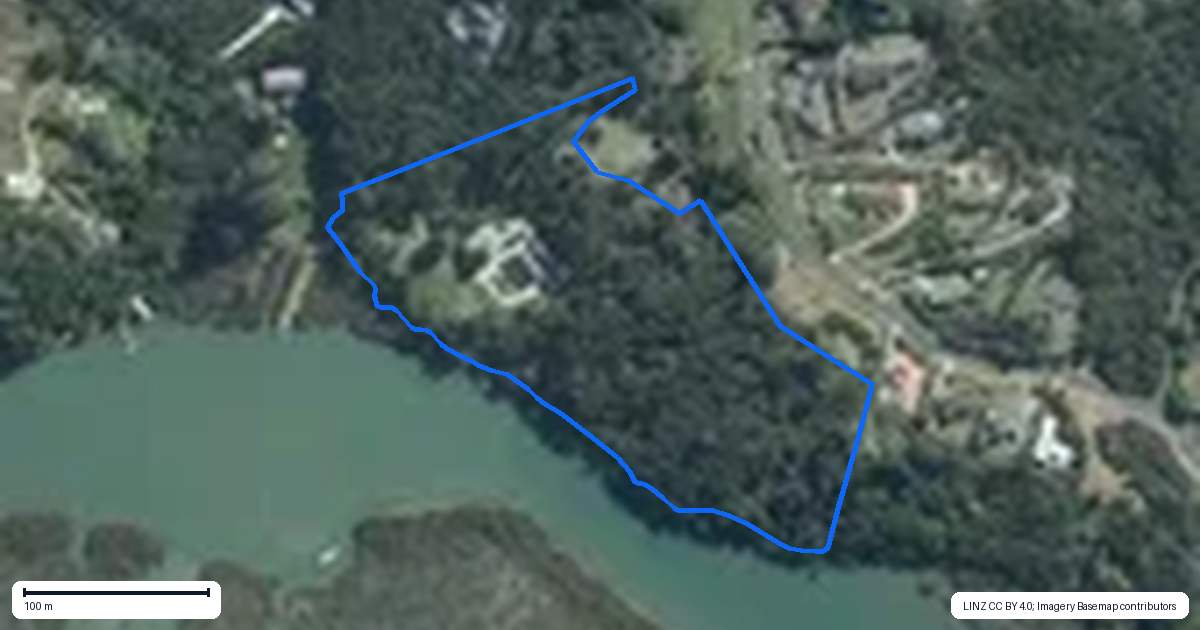 Property context map for 6 Matheson Road, Red Beach, Whangaparaoa