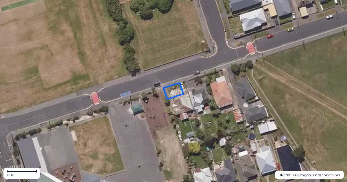 Property context map for 1/36 Marlow Street, Saint Kilda, Dunedin