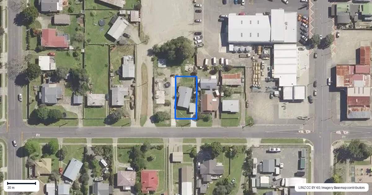 Property context map for 71 Richard Street, Opotiki