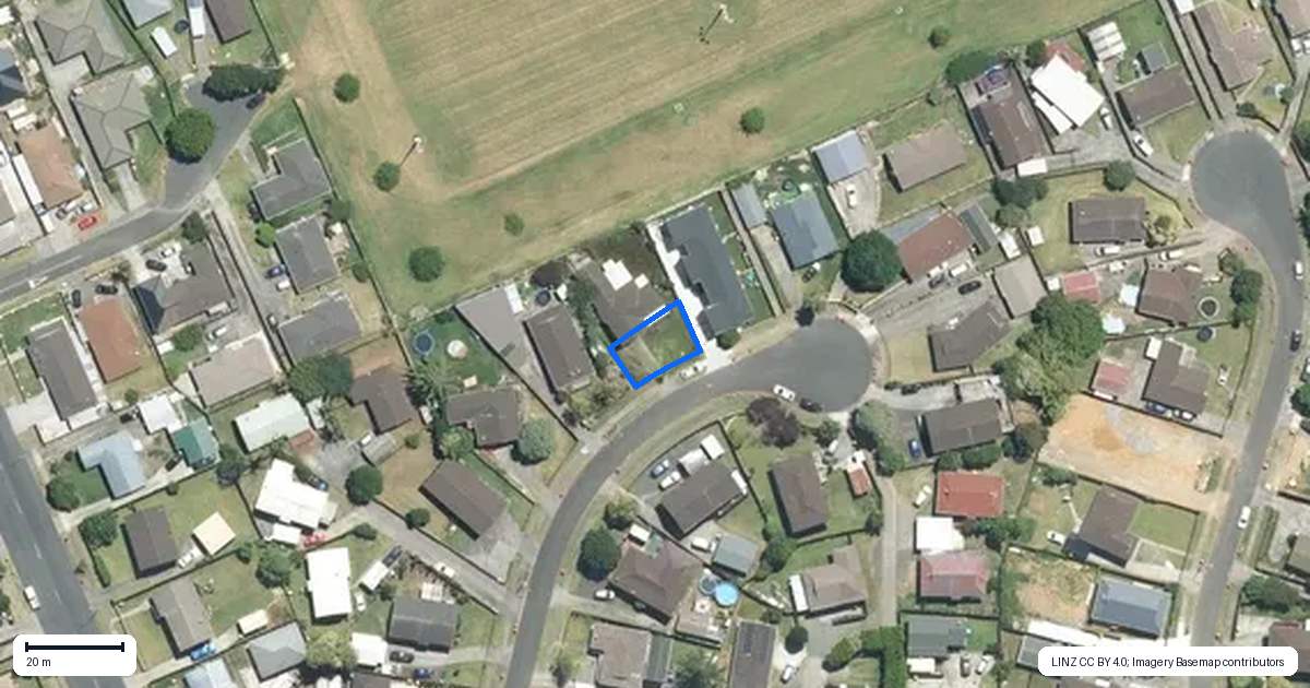 Property context map for 16A Anglers Way, Wattle Downs, Auckland