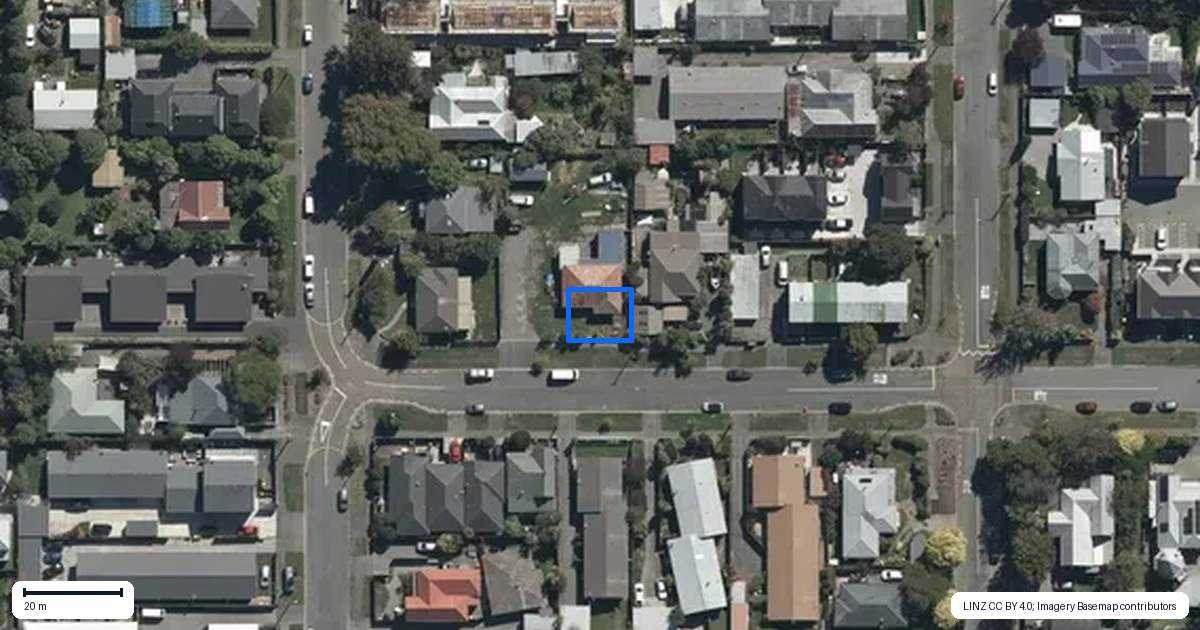 Property context map for 8/9 Gresford Street, Edgeware, Christchurch